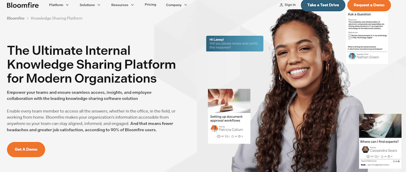 bloom fire knowledge base software
