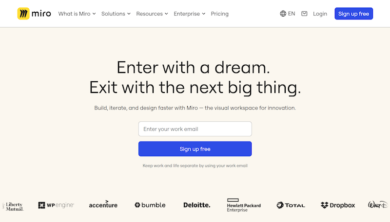 Miro - knowledge sharing tools
