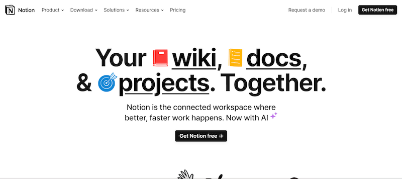 Notion - knowledge sharing tools