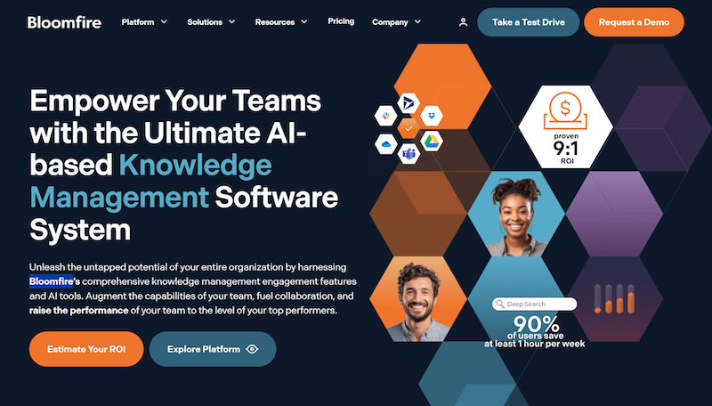 Bloomfire - knowledge sharing tools