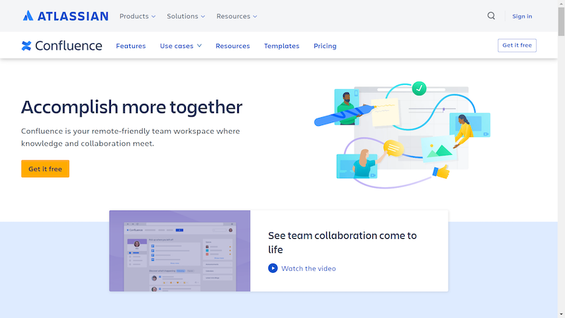 Confluence - knowledge sharing tools