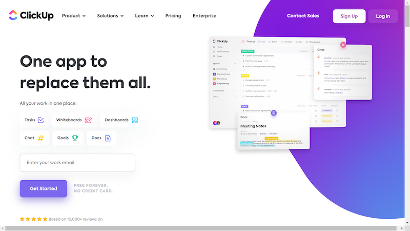 ClickUp - knowledge sharing tools