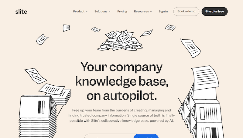 Slite - knowledge sharing tools